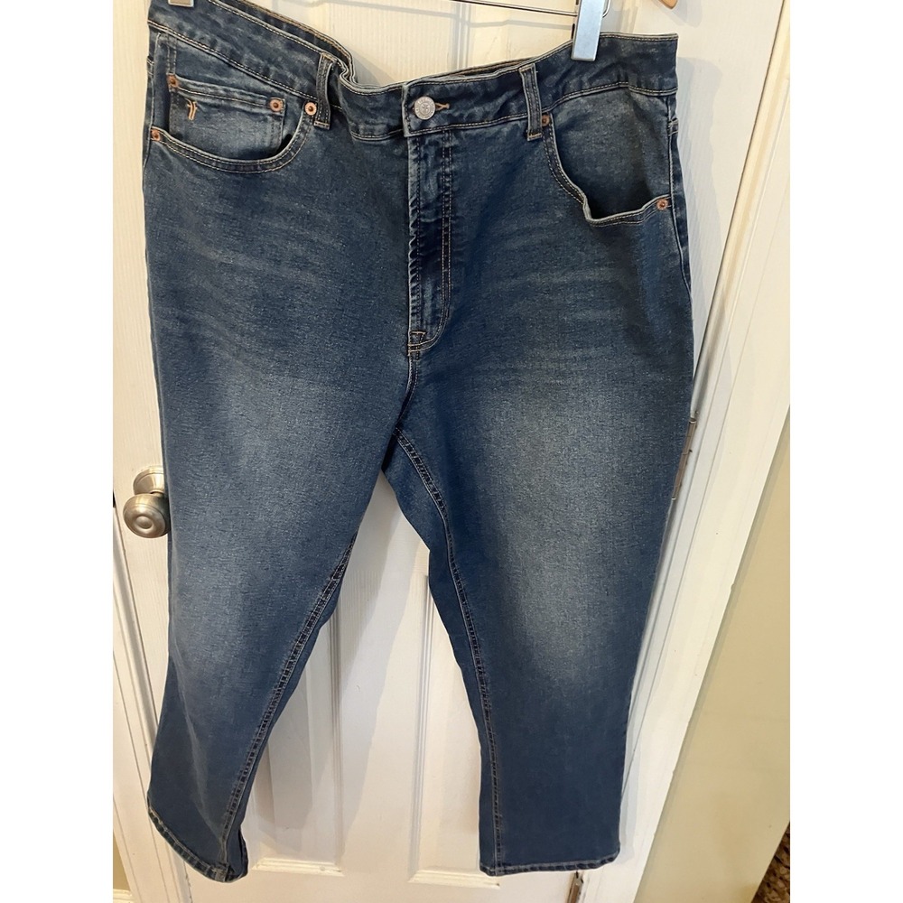 Frye Women's Medium Wash High Rise Straight Denim Jeans 14/32 Casual Button
